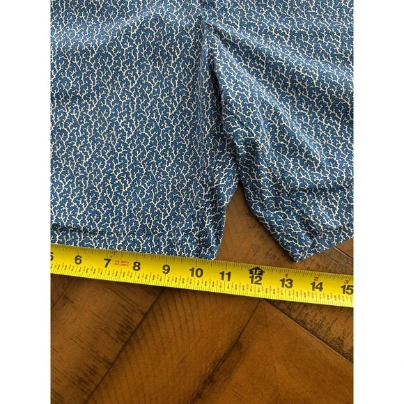 Michael Kors Men's Size 32 Blue Sea Coral Print Shorts Nautical Vacation Cruise - Picture 6 of 6